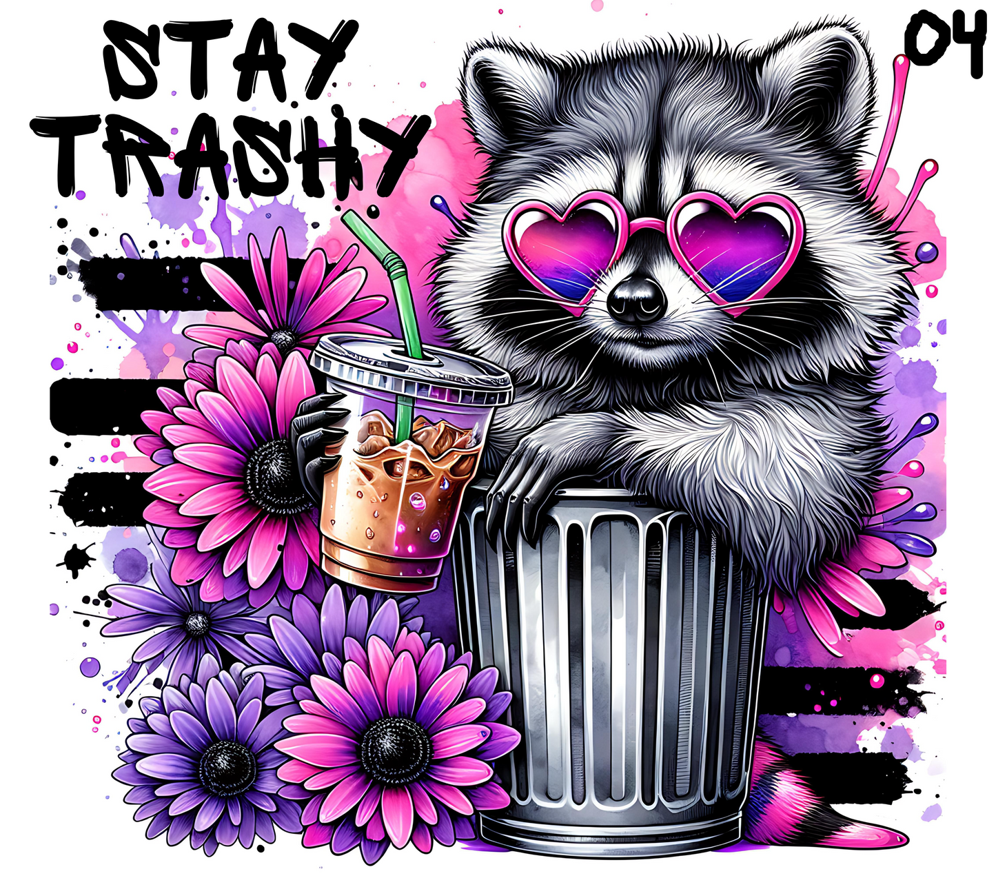 Racoon Sublimation Decals
