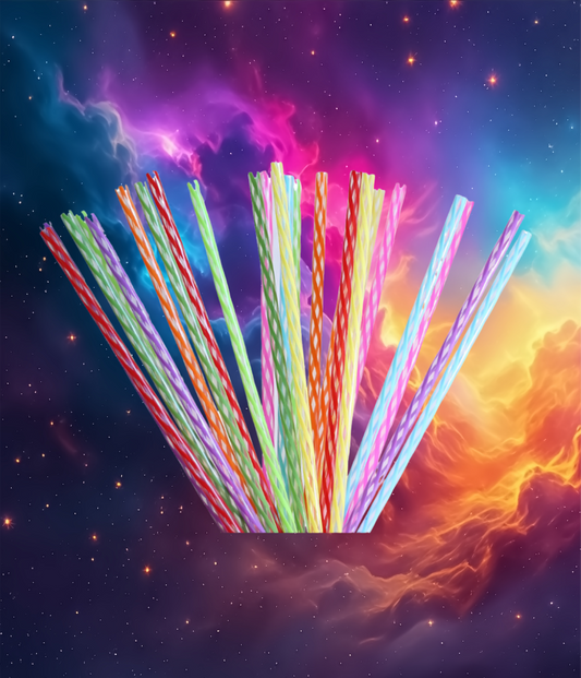 Rainbow Straws 9.5 Inch