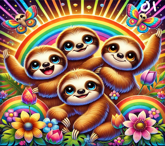Sloth Sublimation Decals
