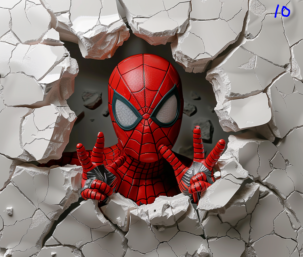 Spiderman Sublimation Decals