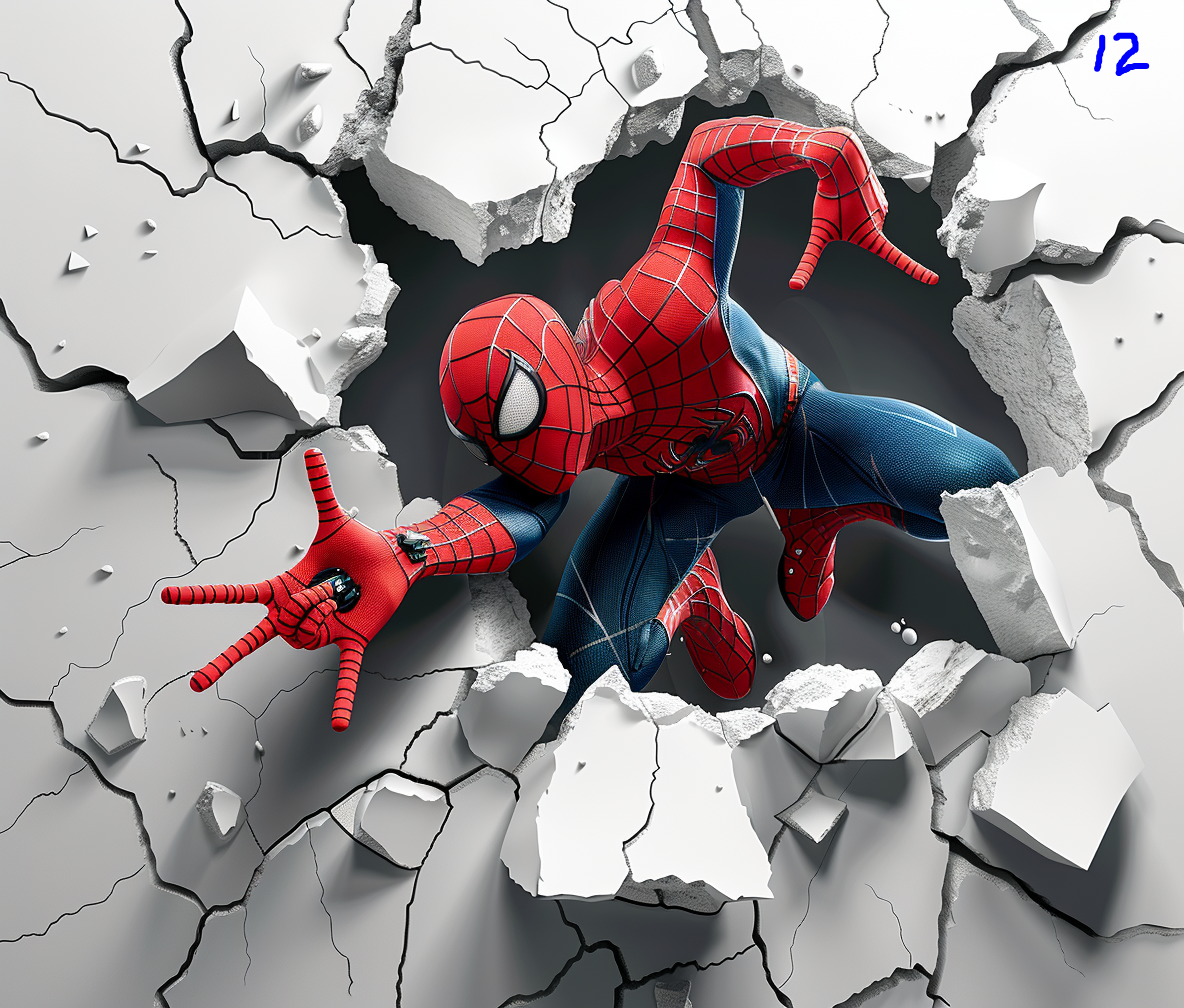 Spiderman Sublimation Decals