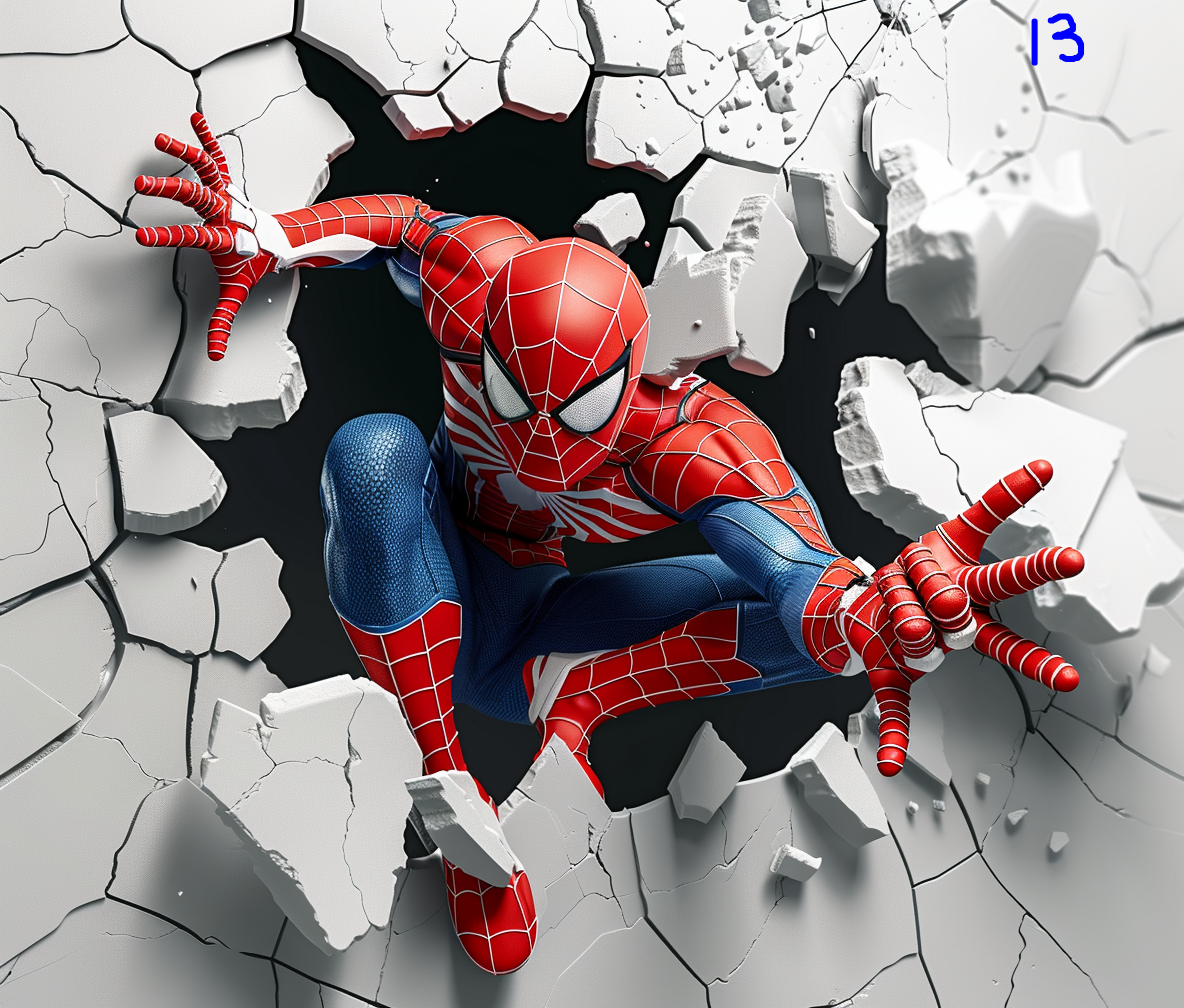 Spiderman Sublimation Decals