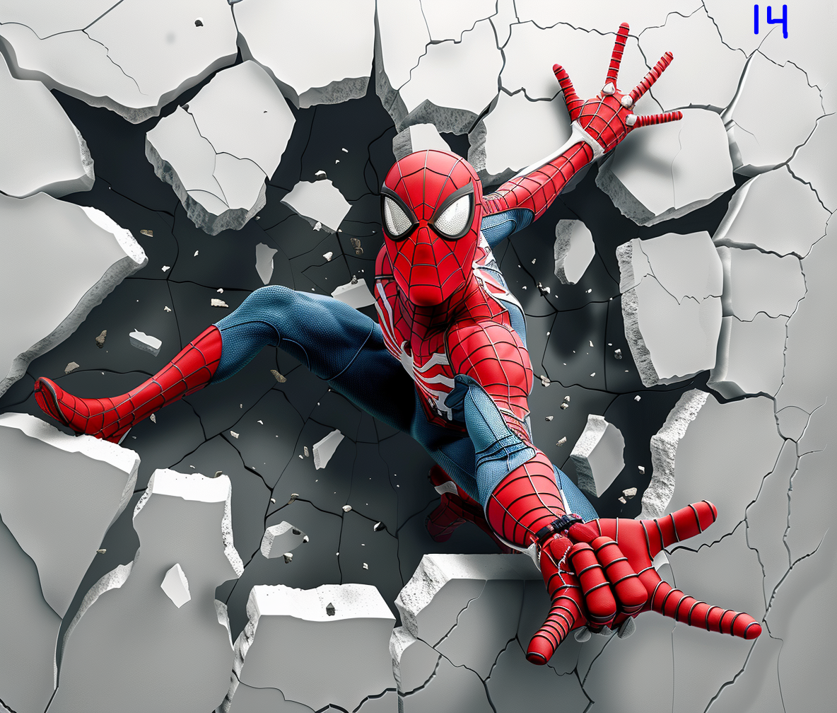 Spiderman Sublimation Decals