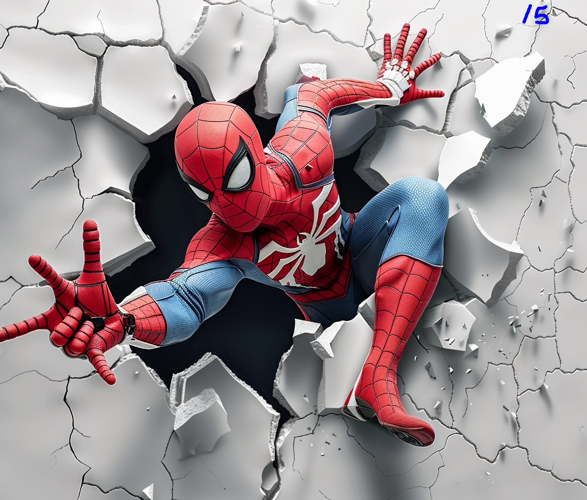Spiderman Sublimation Decals