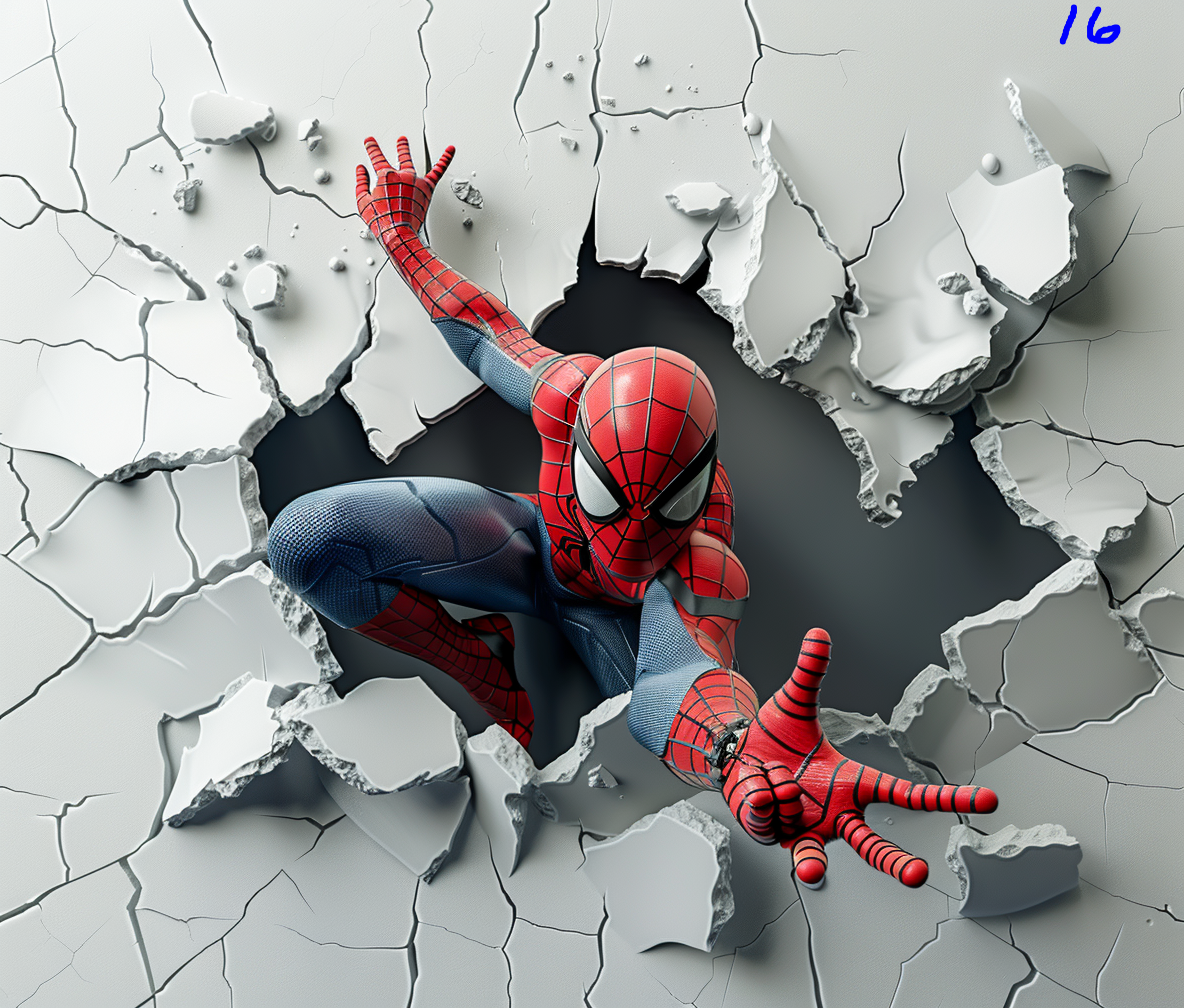 Spiderman Sublimation Decals