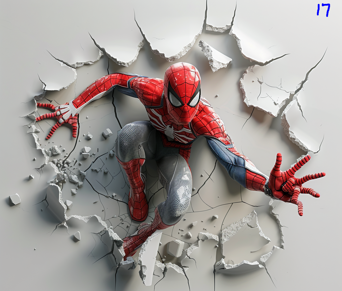 Spiderman Sublimation Decals