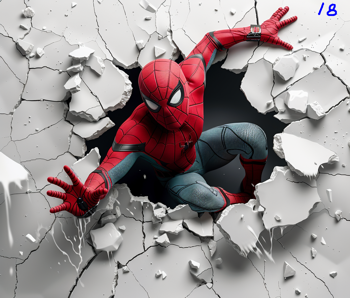 Spiderman Sublimation Decals
