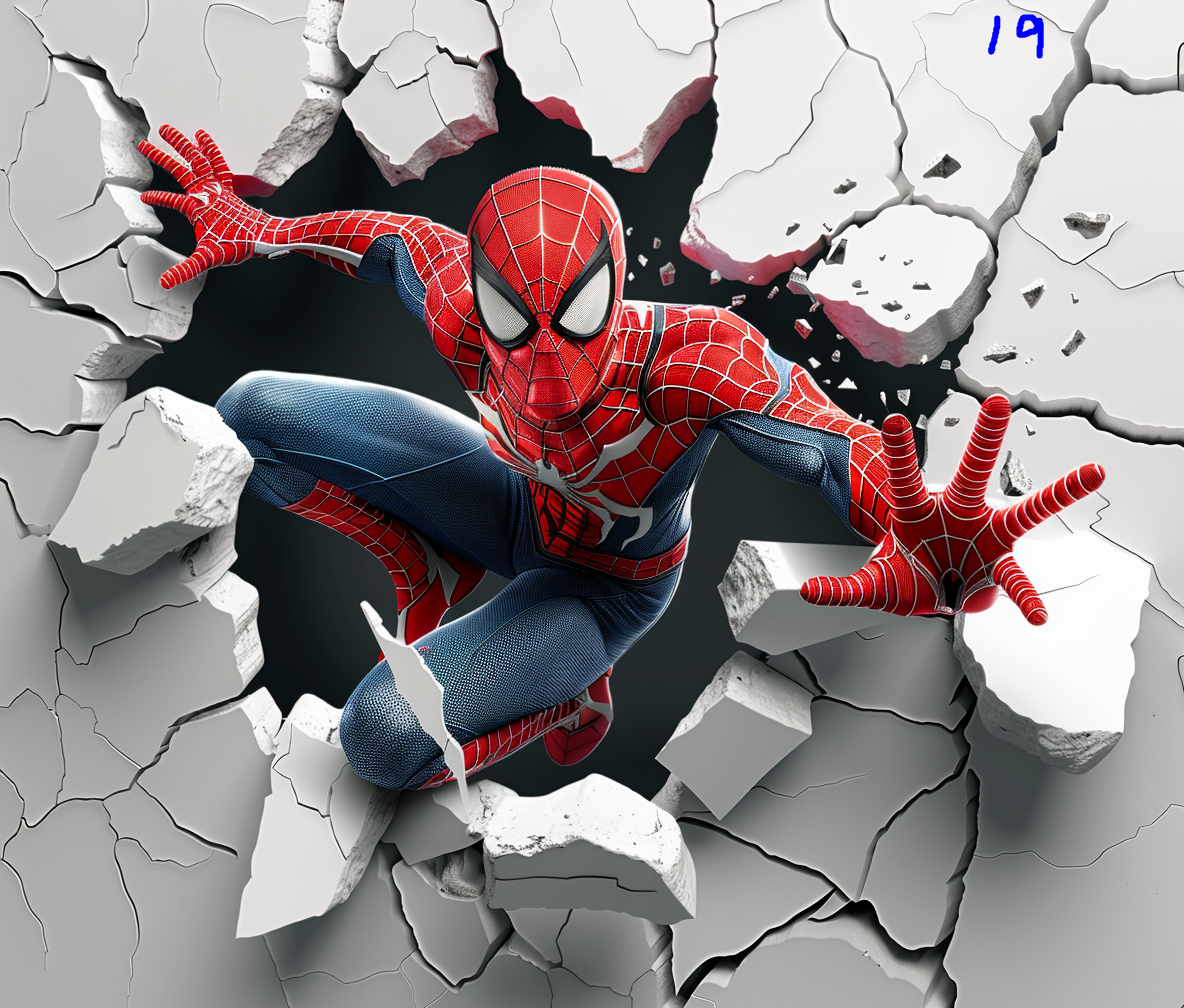 Spiderman Sublimation Decals
