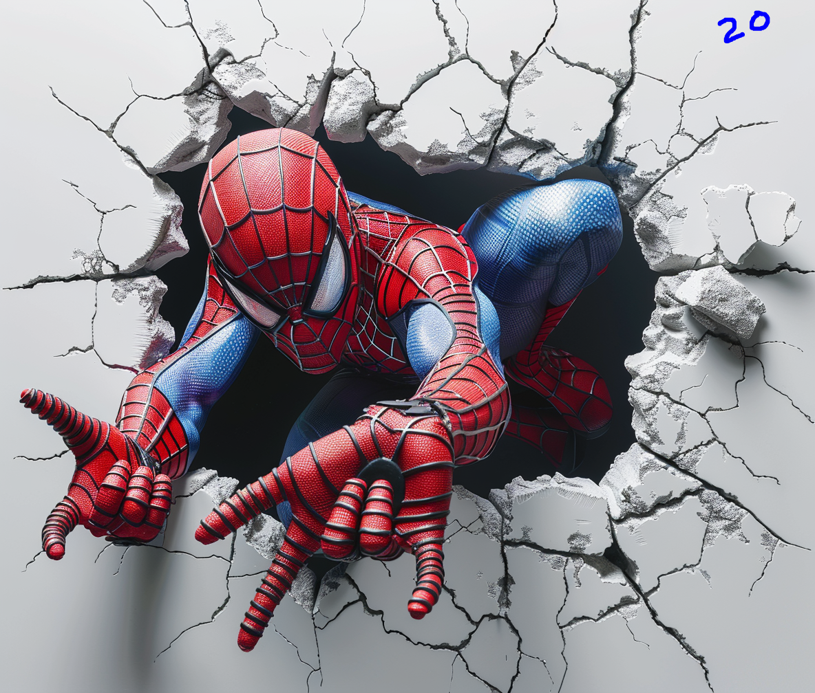 Spiderman Sublimation Decals