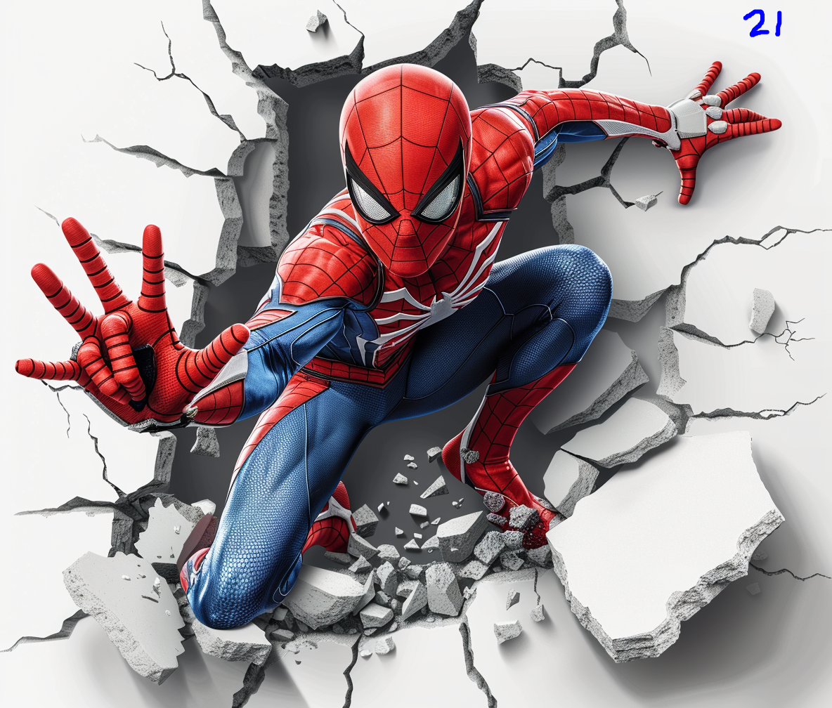 Spiderman Sublimation Decals