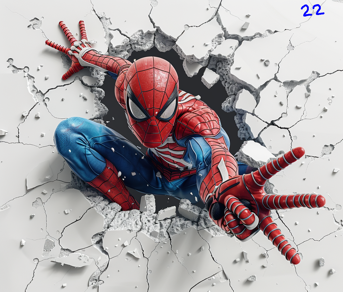 Spiderman Sublimation Decals