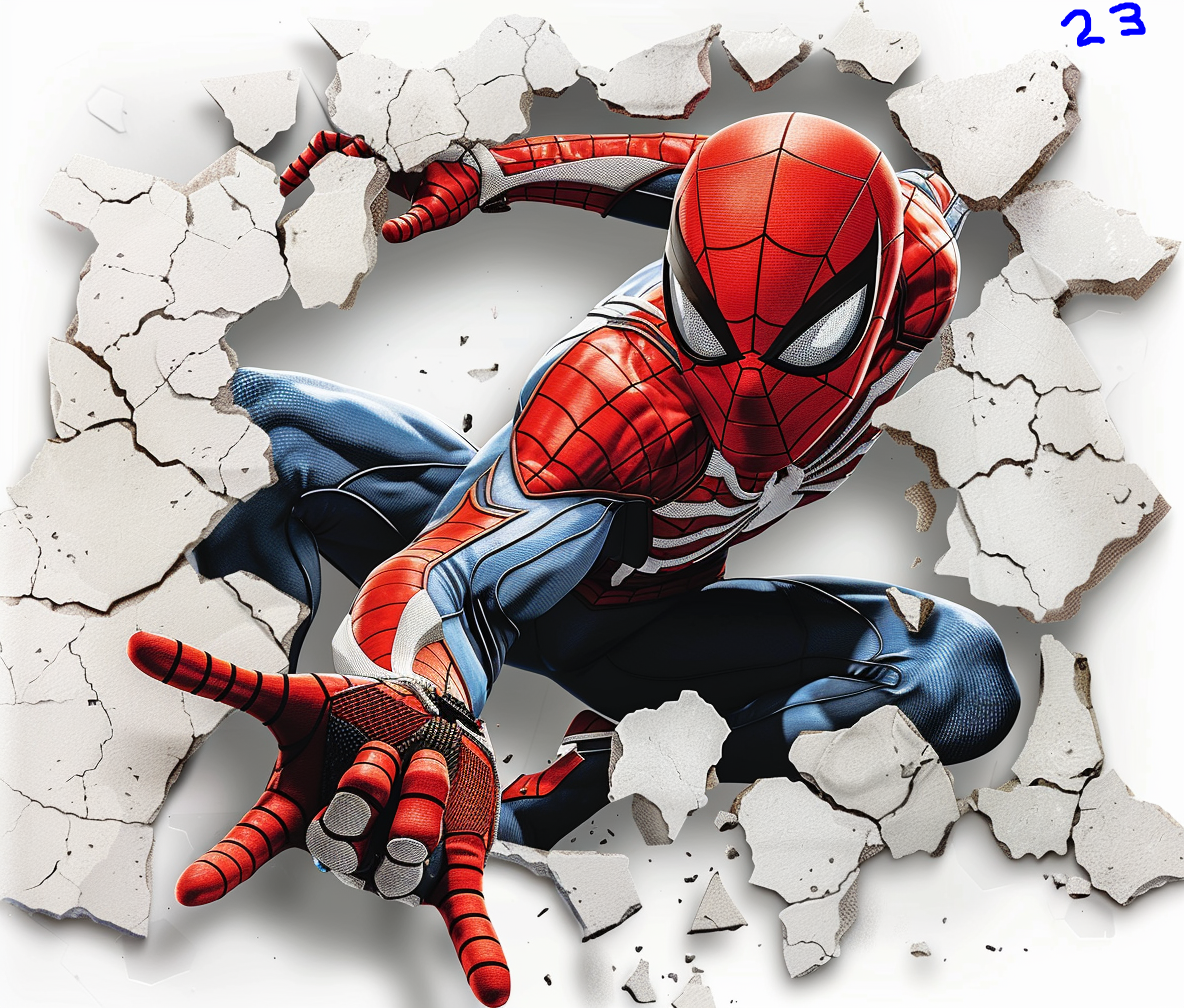 Spiderman Sublimation Decals