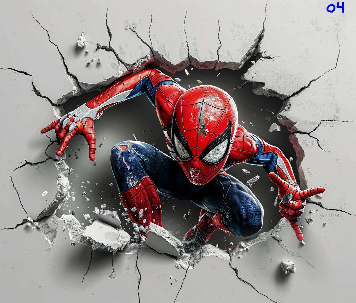 Spiderman Sublimation Decals