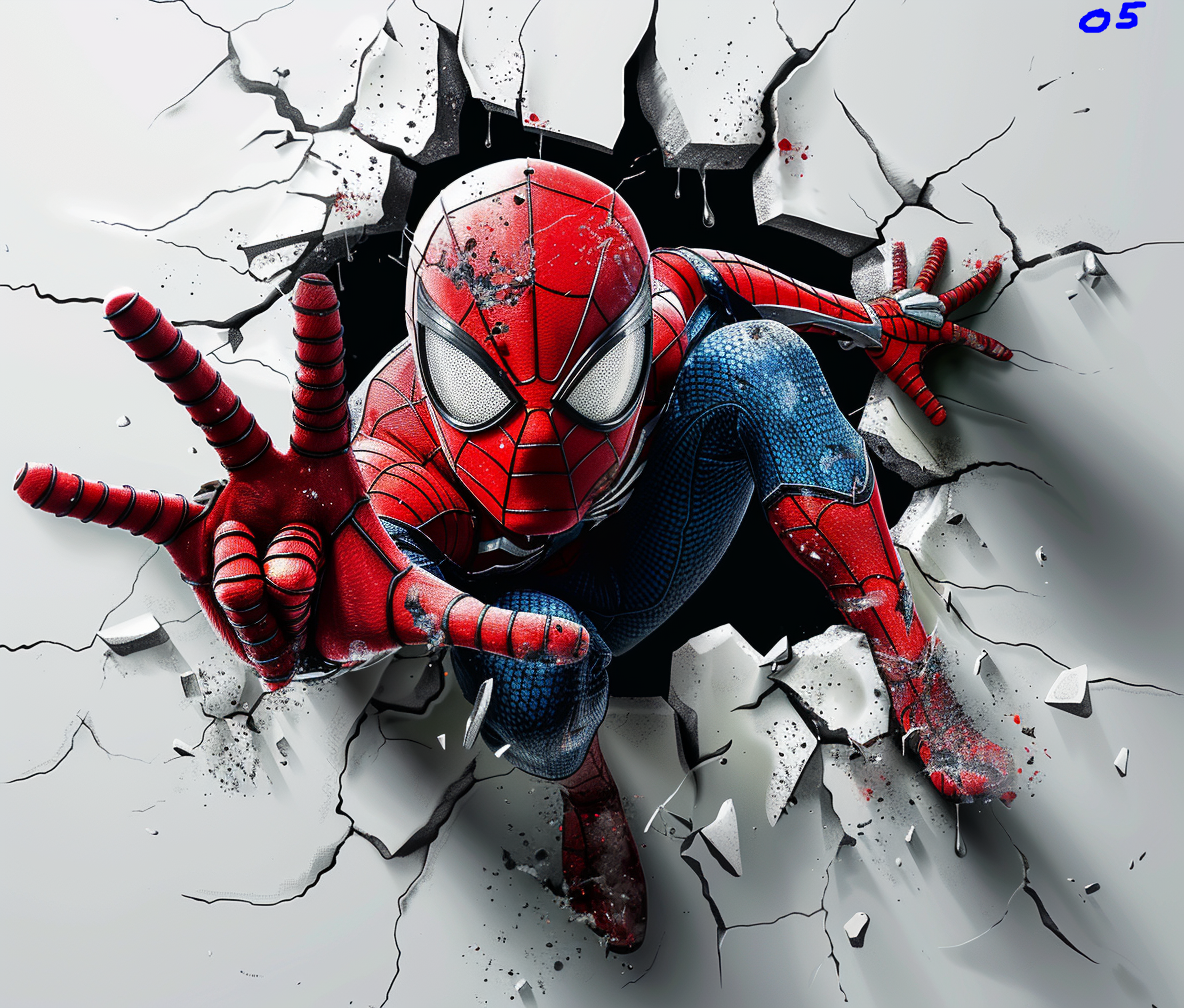 Spiderman Sublimation Decals