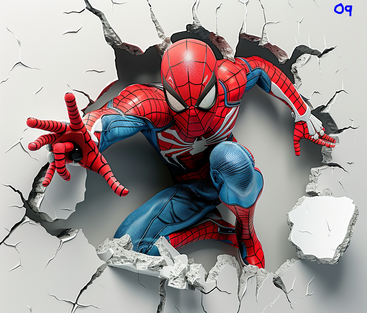 Spiderman Sublimation Decals