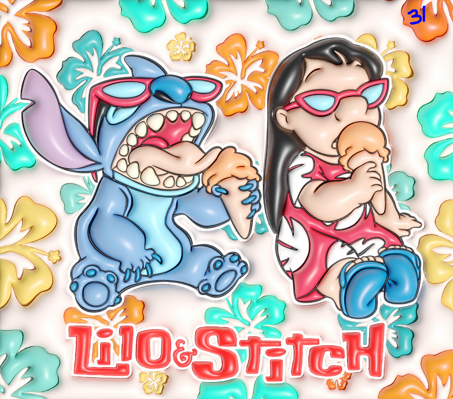 Stitch Sublimation Decals 2