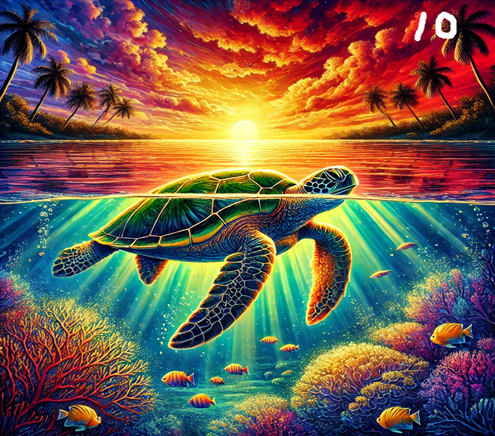 Turtle Sublimation Decals