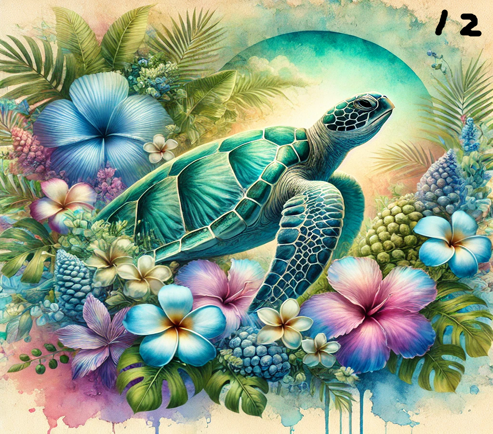 Turtle Sublimation Decals