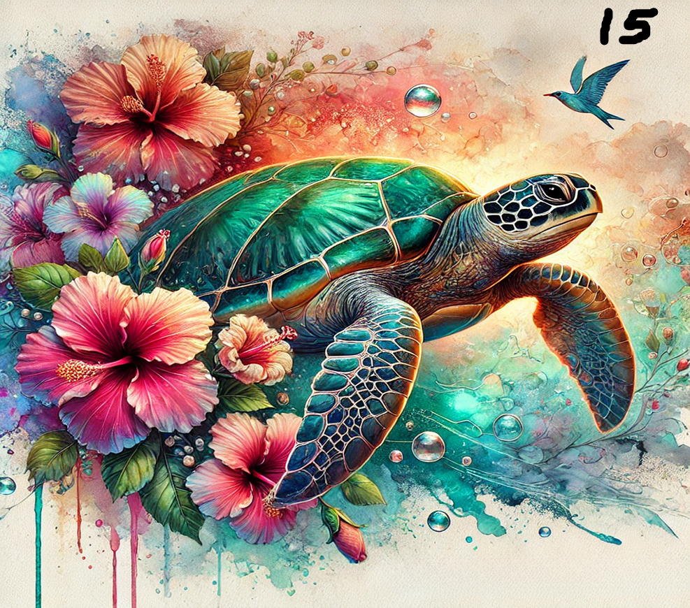 Turtle Sublimation Decals