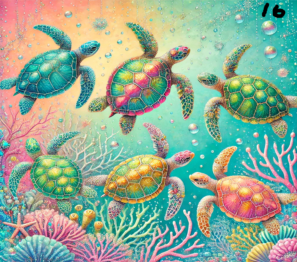 Turtle Sublimation Decals