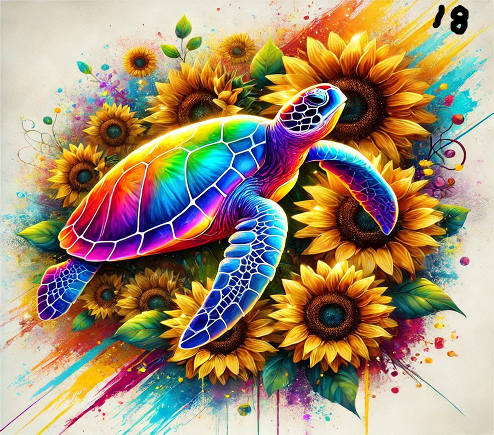 Turtle Sublimation Decals