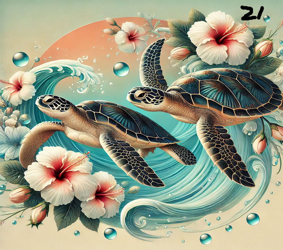 Turtle Sublimation Decals