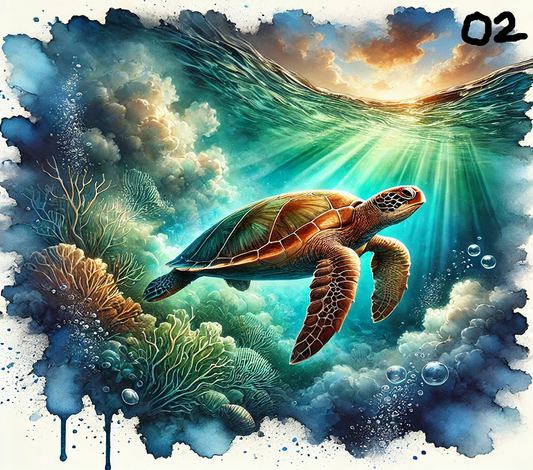 Turtle Sublimation Decals