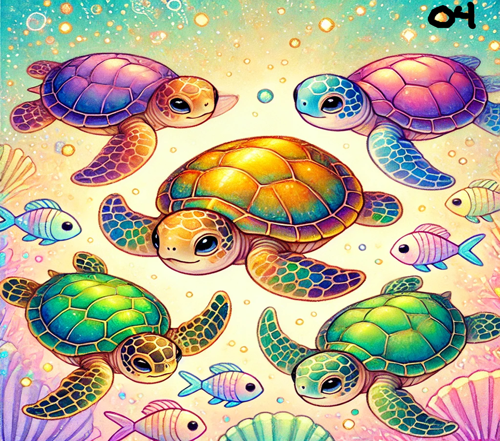 Turtle Sublimation Decals