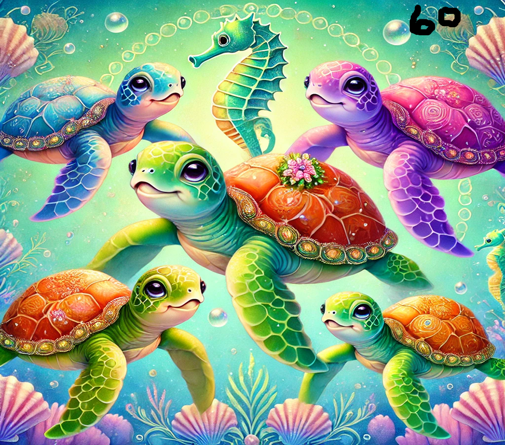 Turtle Sublimation Decals