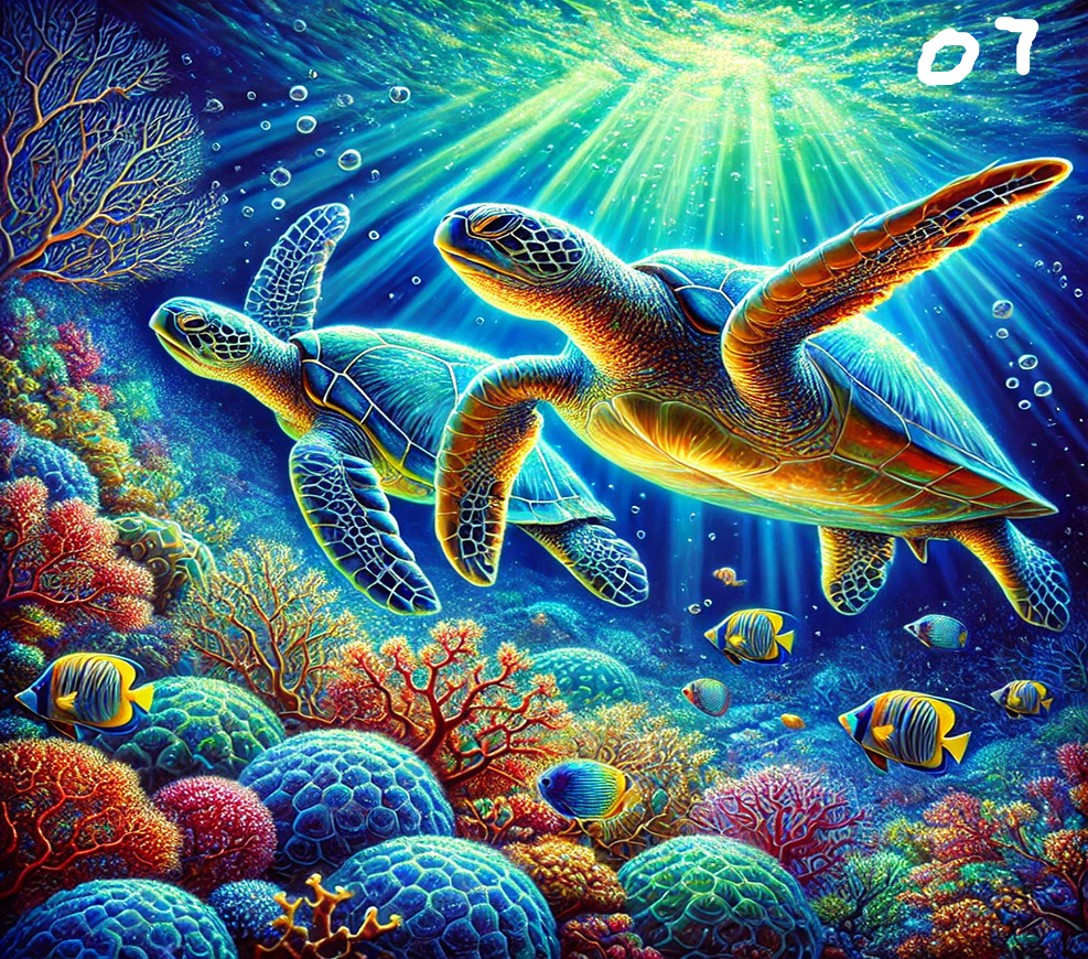 Turtle Sublimation Decals