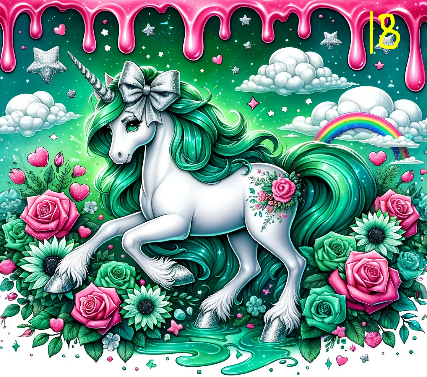 Unicorn Sublimation Decals