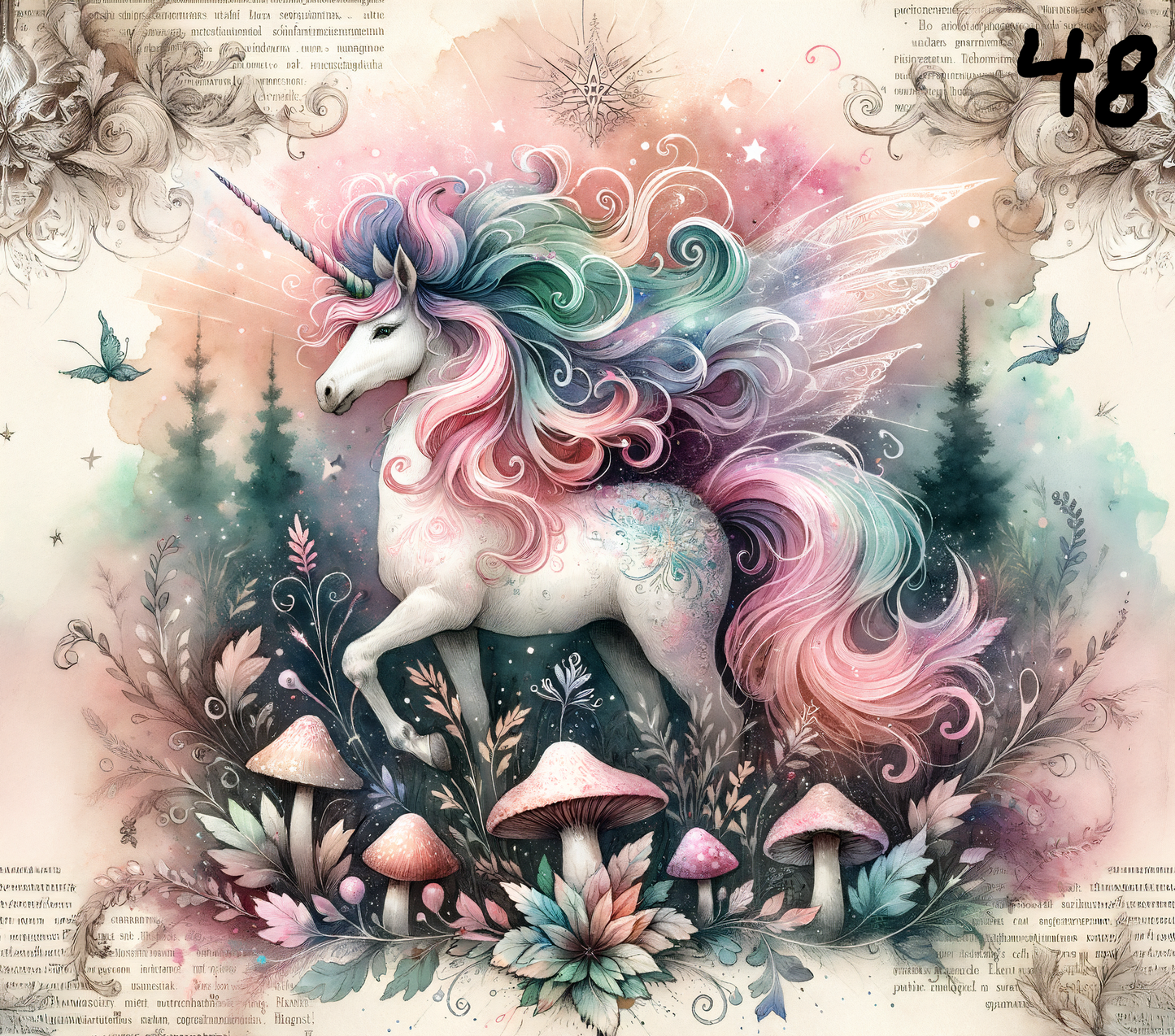 Unicorn Sublimation Decals