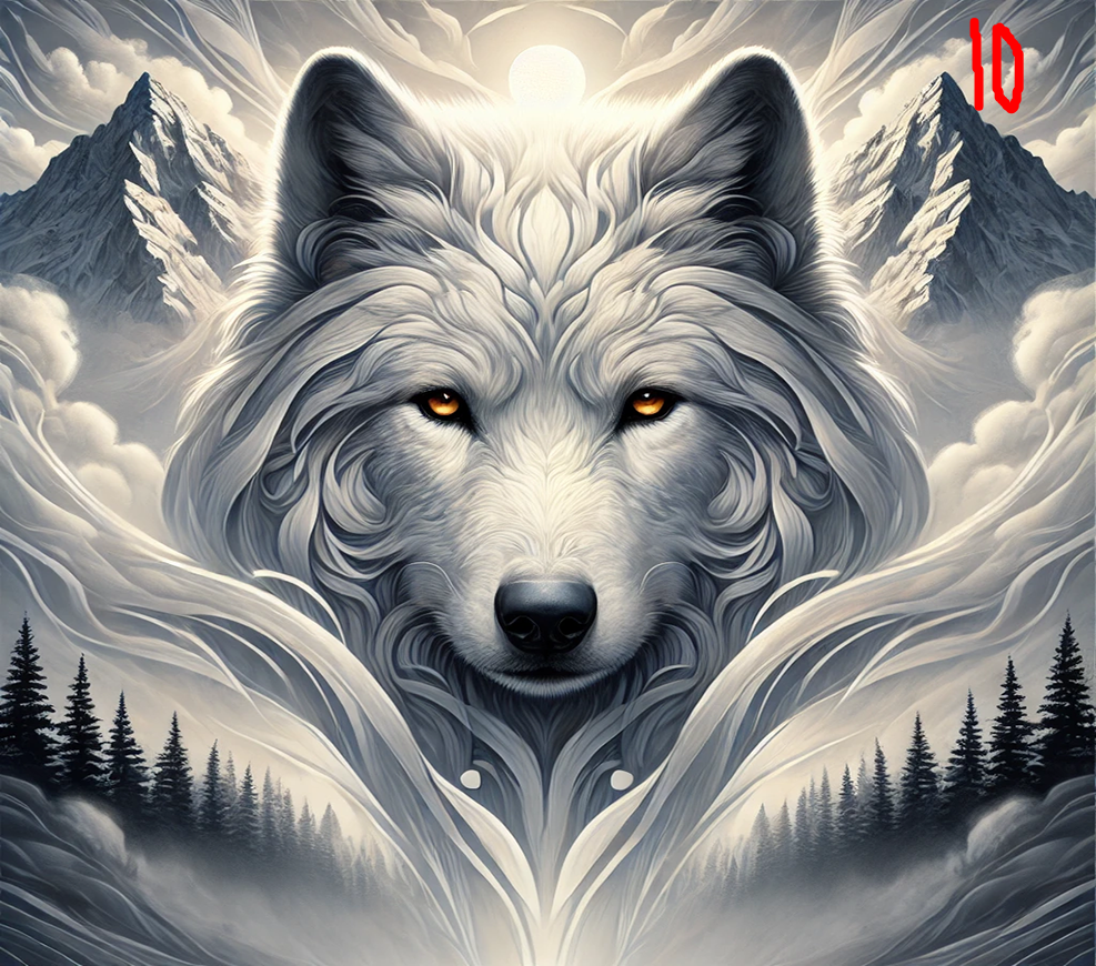 Wolf Sublimation Decals