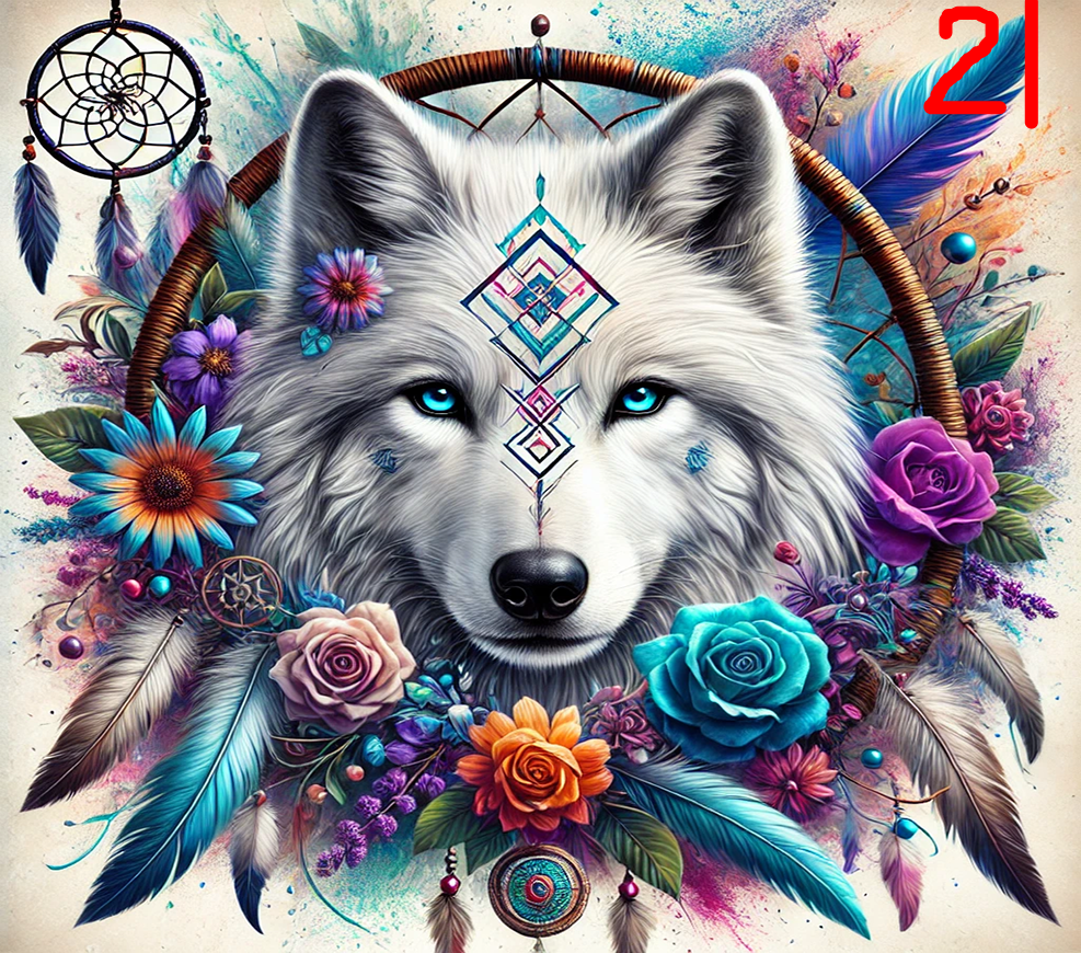 Wolf Sublimation Decals