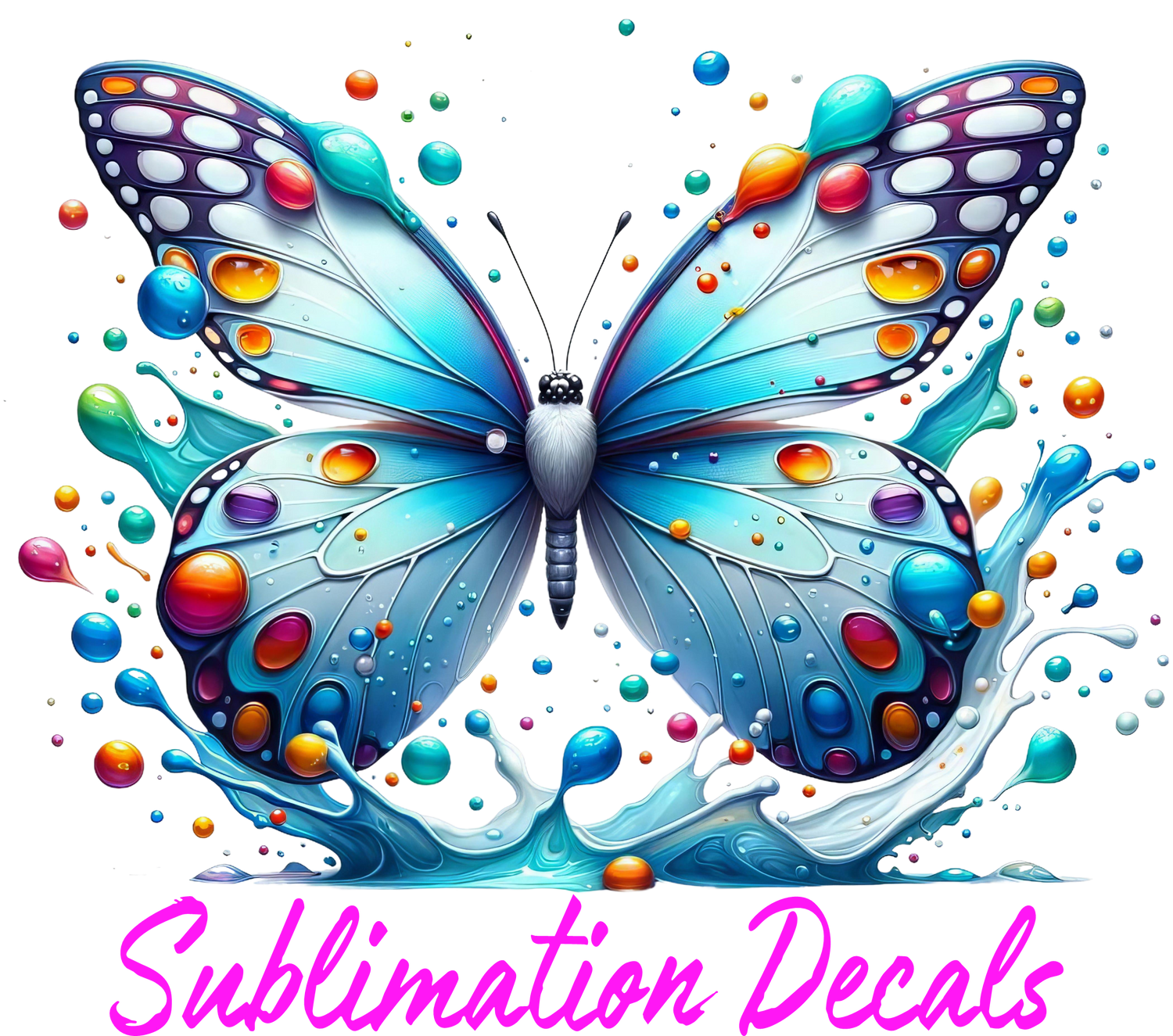 Personalized sublimation decal for custom tumblers and mugs