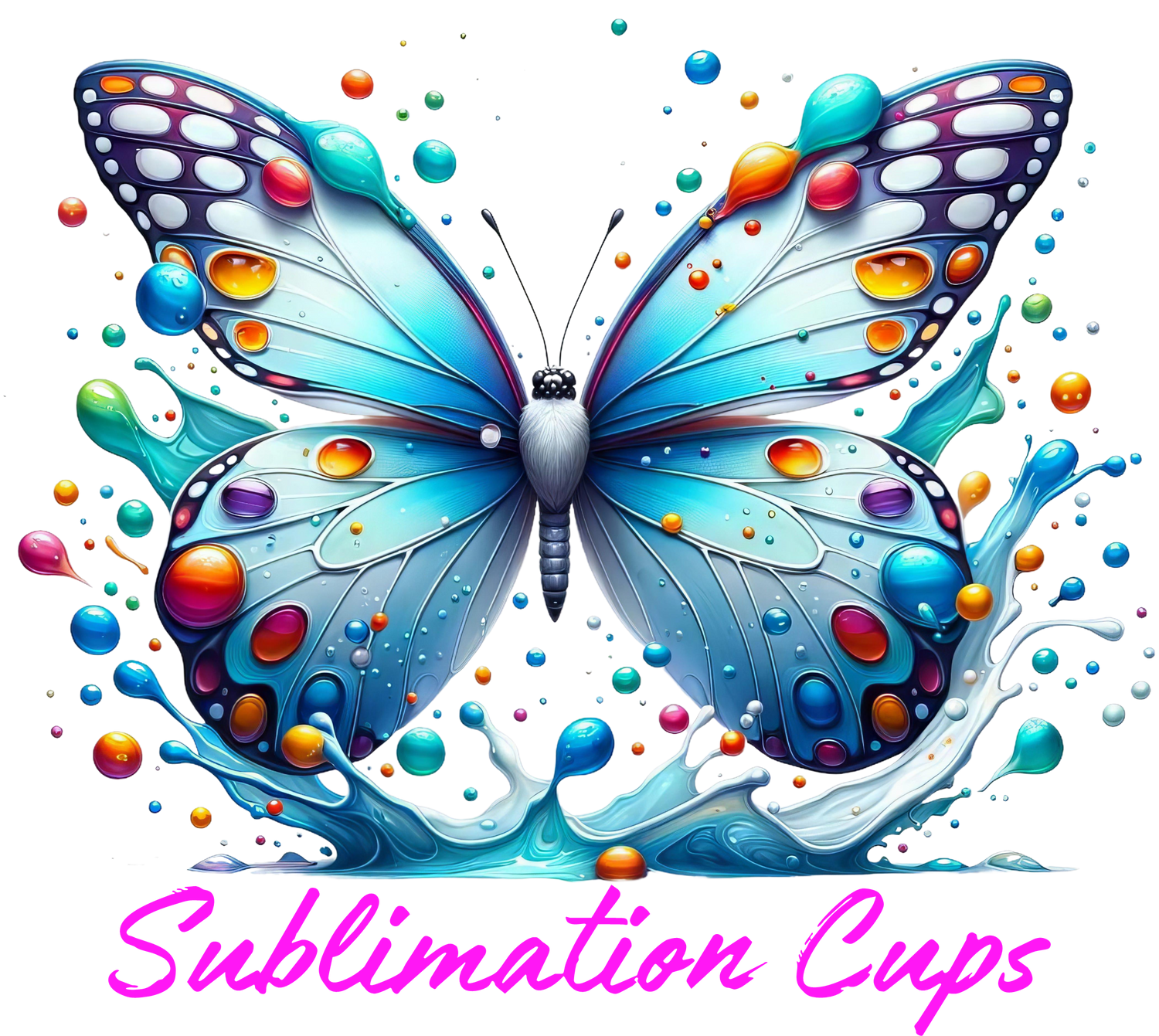 Personalized sublimation tumbler with custom designs and accessory options