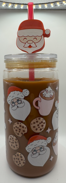 16 OZ ACRYLIC HOT COCO SANTA AND COOKIES