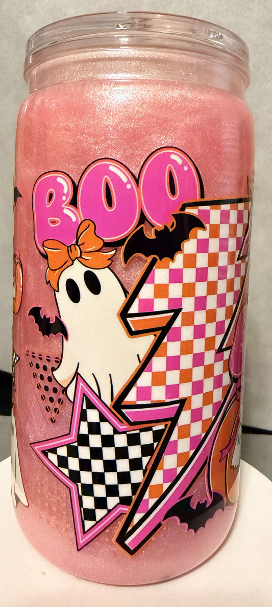 16 OZ PINK BOO