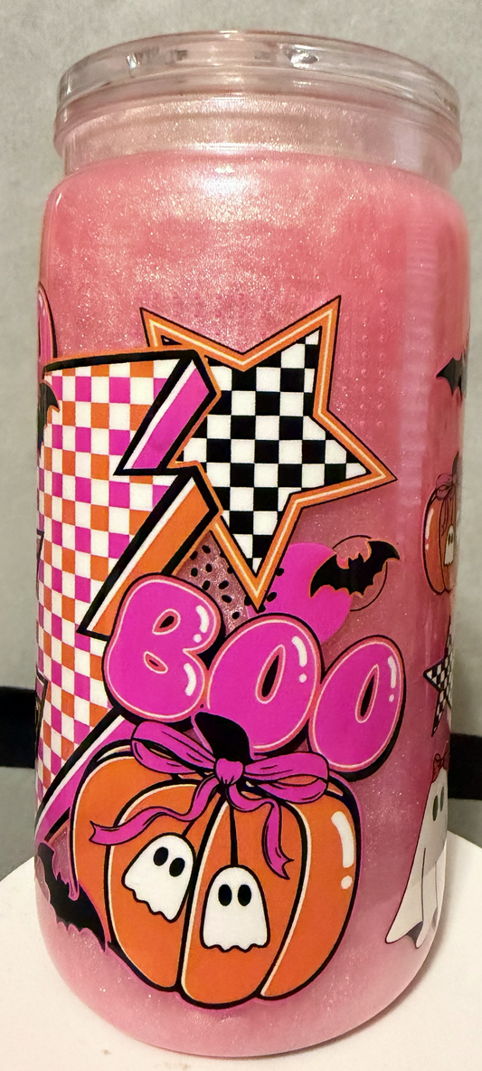 16 OZ PINK BOO