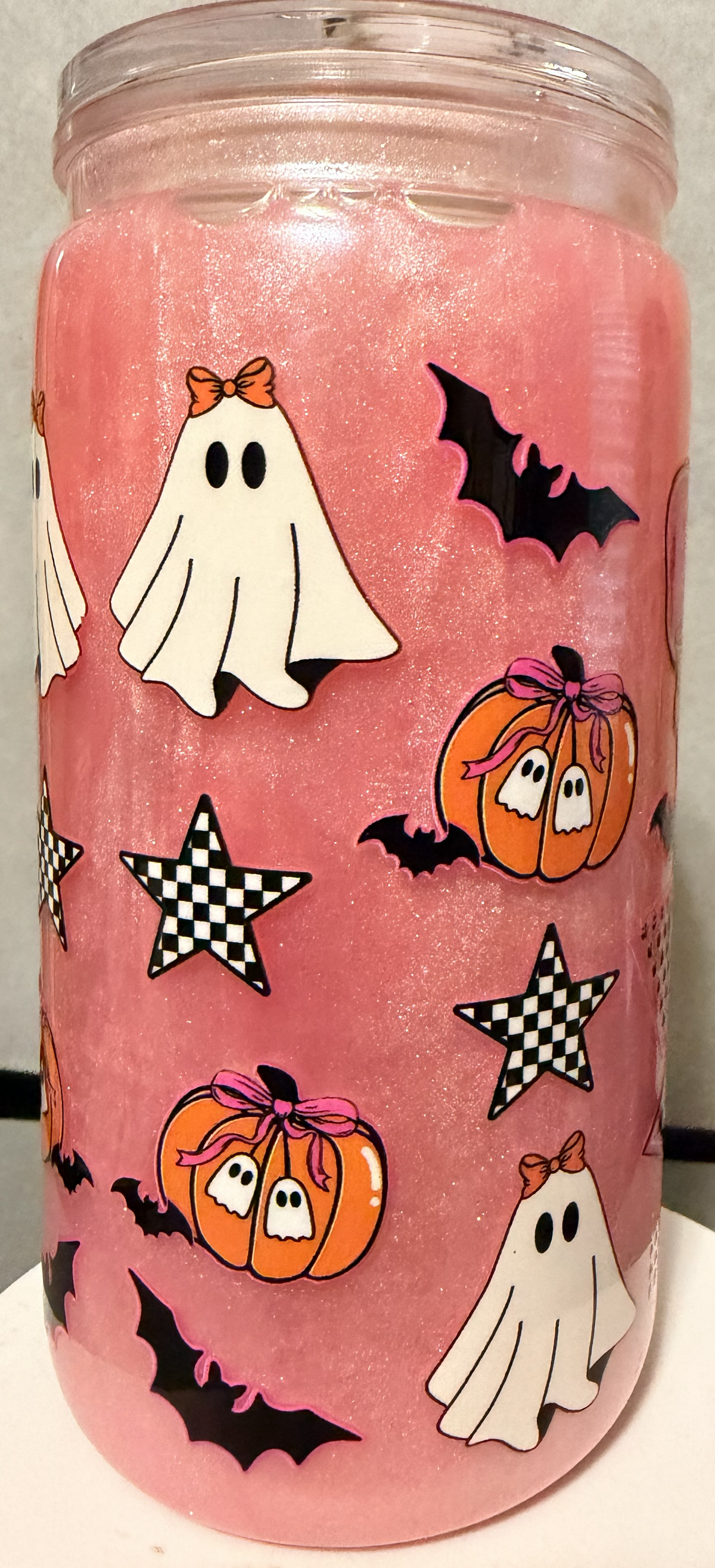 16 OZ PINK BOO