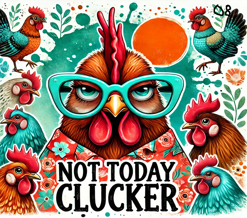 Chicken Sublimation Decals