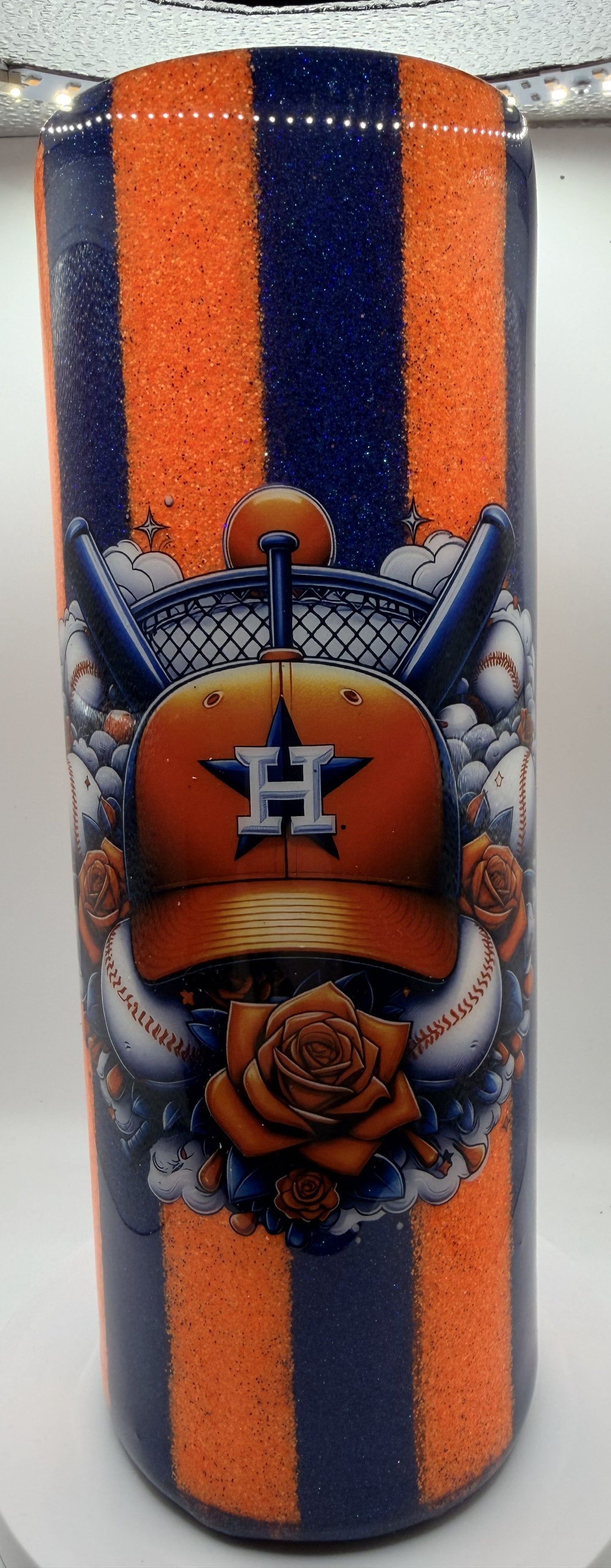 20 OZ CUSTOM EPOXY BLUE ORANGE STRIPE HA