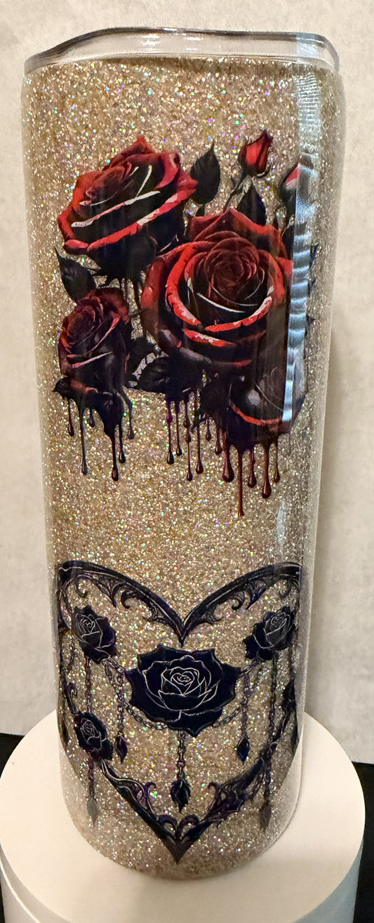 20 OZ Hearts & Roses