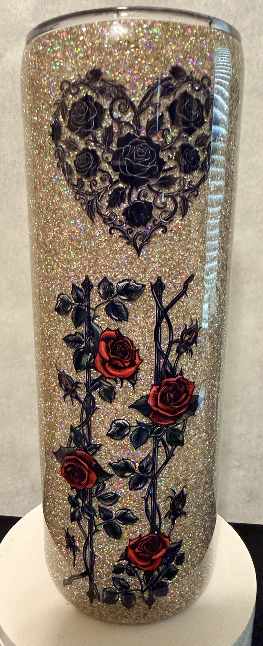 20 OZ Hearts & Roses