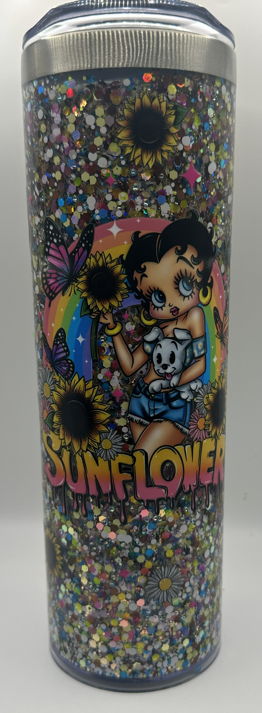 20 OZ STAINLESS STEEL SUNFLOWER BOOP