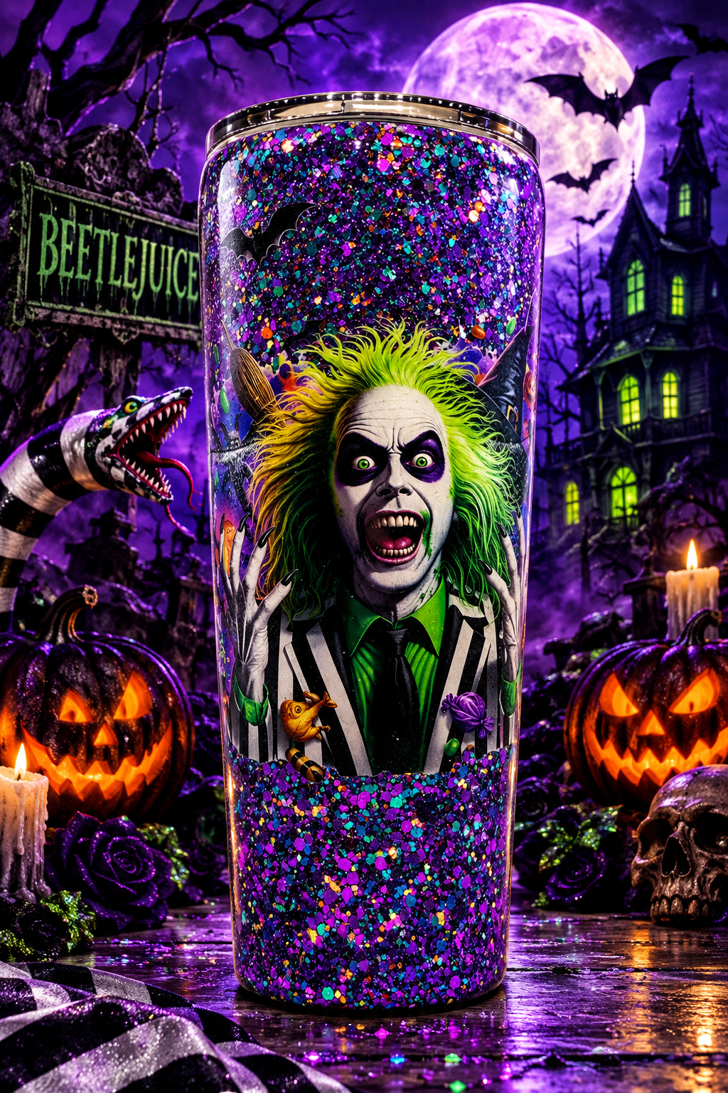 24 OZ BEETLE JUICE I MYSELF AM STRANGE AND UNUSUAL