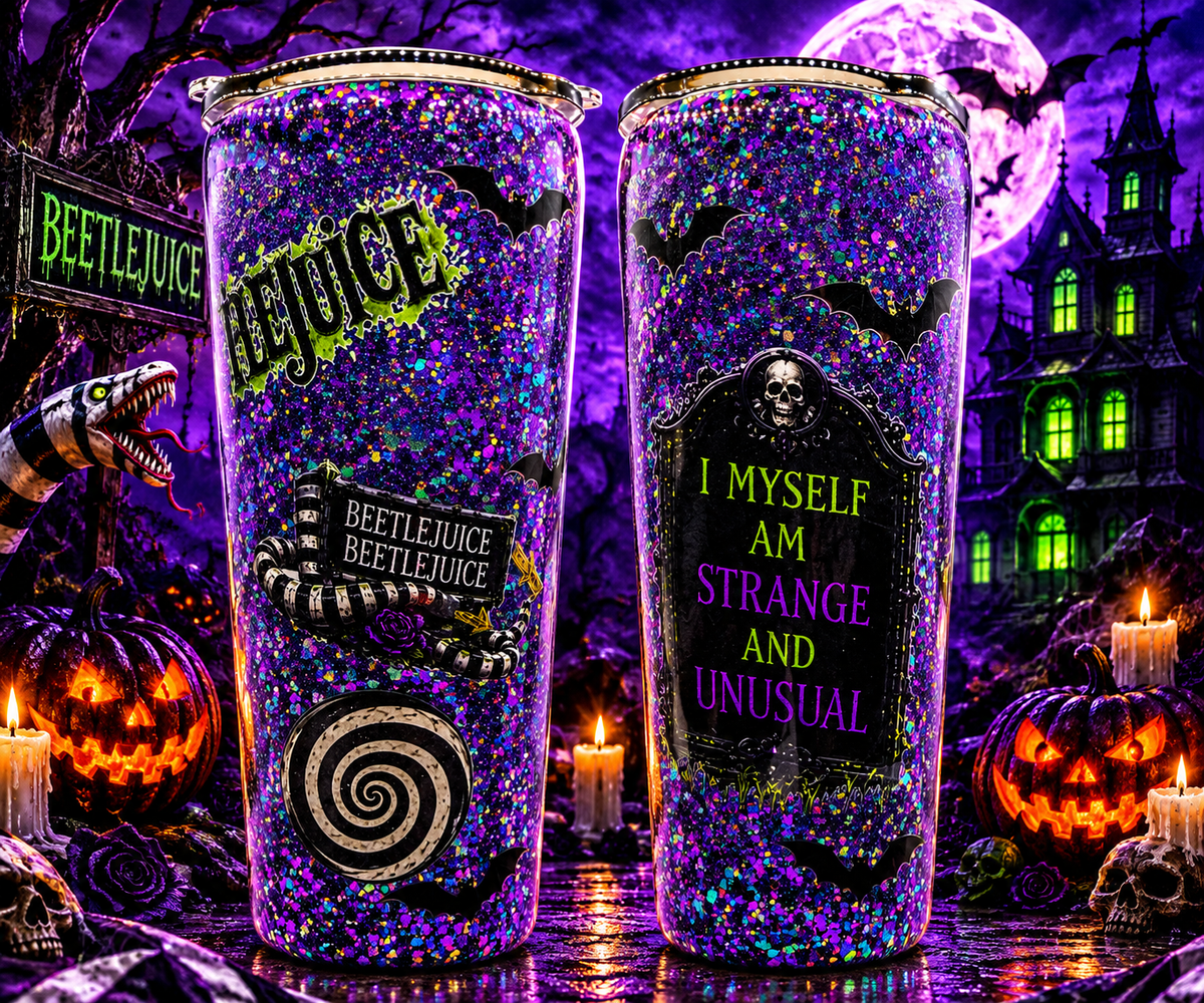 24 OZ BEETLE JUICE I MYSELF AM STRANGE AND UNUSUAL