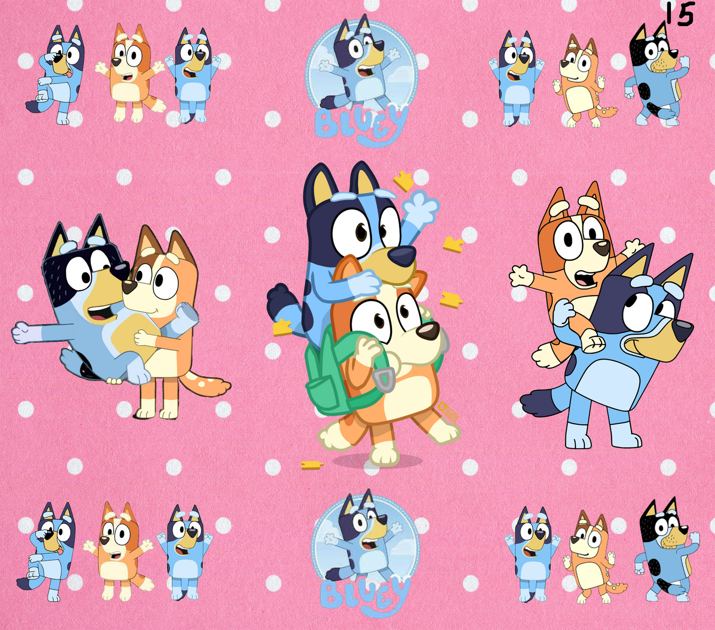 Bluey Sublimation Decals
