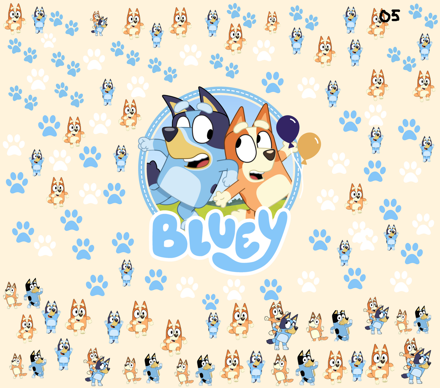 Bluey Sublimation Decals
