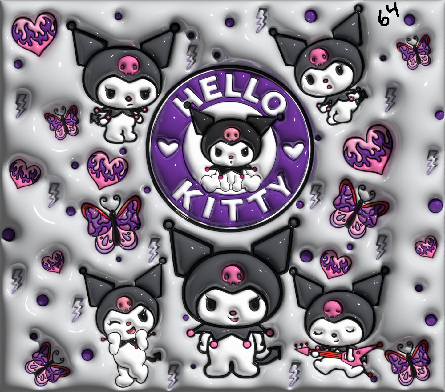 Hello Kitty Sublimation Decals